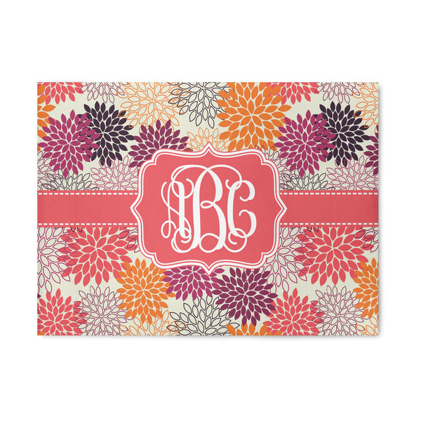 Custom Mums Flower Area Rug (Personalized)