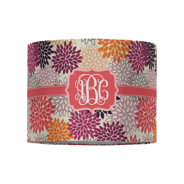 Mums Flower 8" Drum Lampshade - FRONT (Fabric)