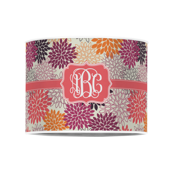 Mums Flower 8" Drum Lampshade - FRONT (Poly Film)