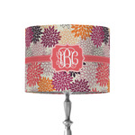 Mums Flower 8" Drum Lamp Shade - Fabric (Personalized)