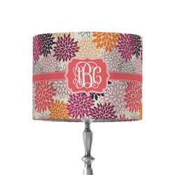 Mums Flower 8" Drum Lamp Shade - Fabric (Personalized)