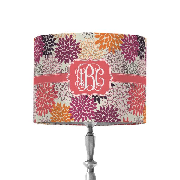 Custom Mums Flower 8" Drum Lamp Shade - Fabric (Personalized)
