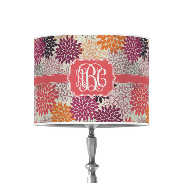 Custom Mums Flower 8" Drum Lamp Shade - Poly-film (Personalized)