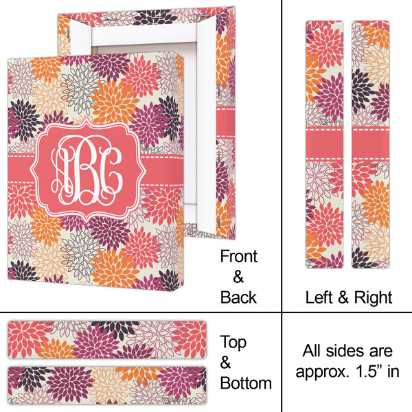 Mums Flower 8x10 - Canvas Print - Approval