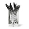 Mums Flower Acrylic Pencil Holder - FRONT