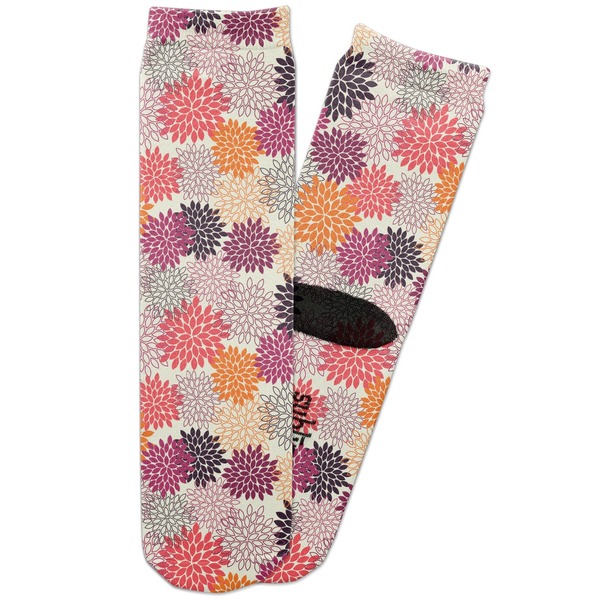 Custom Mums Flower Adult Crew Socks