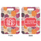 Mums Flower Aluminum Luggage Tag (Front + Back)