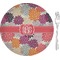 Mums Flower 8" Glass Appetizer / Dessert Plates - Single or Set (Personalized)