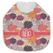 Mums Flower Jersey Knit Baby Bib w/ Monogram