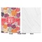 Mums Flower Baby Blanket (Single Side - Printed Front, White Back)