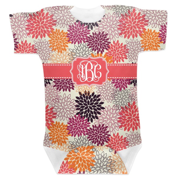 Custom Mums Flower Baby Bodysuit 12-18 (Personalized)