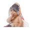 Mums Flower Baby Hooded Towel on Child