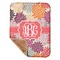 Mums Flower Sherpa Baby Blanket - 30" x 40" w/ Monograms