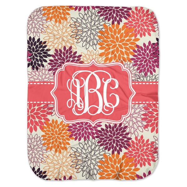 Custom Mums Flower Baby Swaddling Blanket (Personalized)