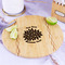 Mums Flower Bamboo Cutting Board - In Context