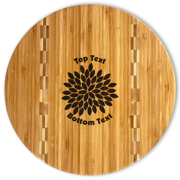 Custom Mums Flower Bamboo Cutting Board (Personalized)