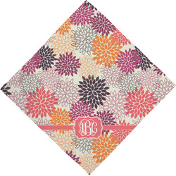 Mums Flower Dog Bandana Scarf w/ Monogram