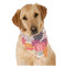 Mums Flower Bandana - On Dog