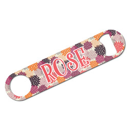 Mums Flower Bar Bottle Opener w/ Monogram