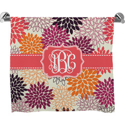 Mums Flower Bath Towel (Personalized)
