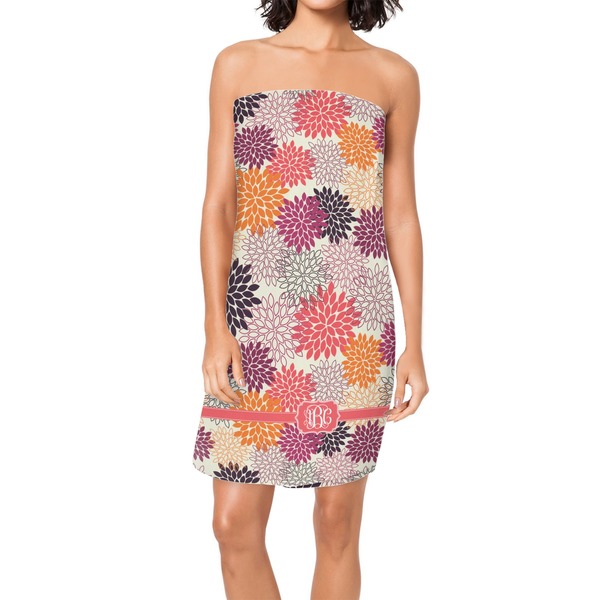 Custom Mums Flower Spa / Bath Wrap (Personalized)