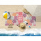 Mums Flower Beach Towel Lifestyle