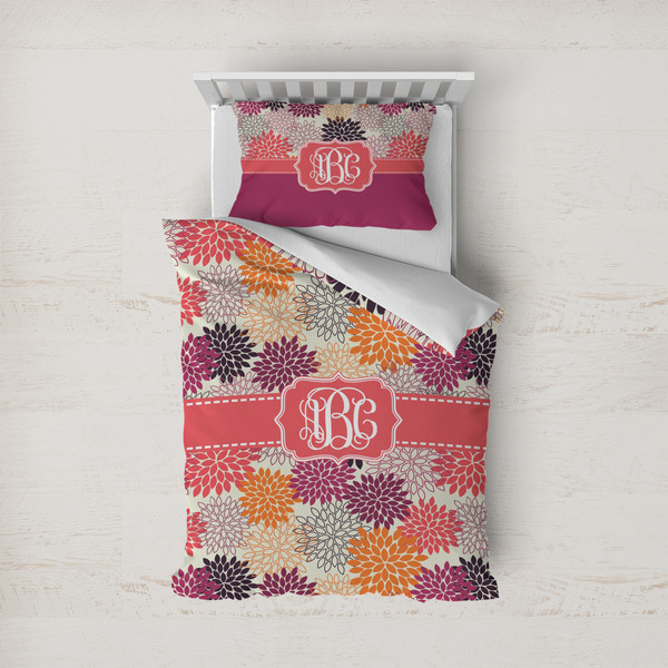 Custom Mums Flower Duvet Cover Set - Twin (Personalized)