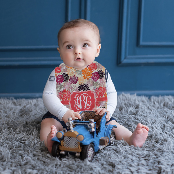 Mums Flower Bib Lifestyle Boy