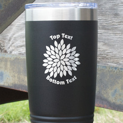 Mums Flower 20 oz Stainless Steel Tumbler (Personalized)