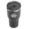 Mums Flower Black RTIC Tumbler - (Above Angle)