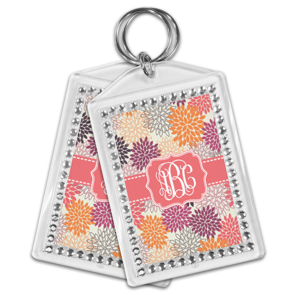 Mums Flower Bling Keychain - MAIN