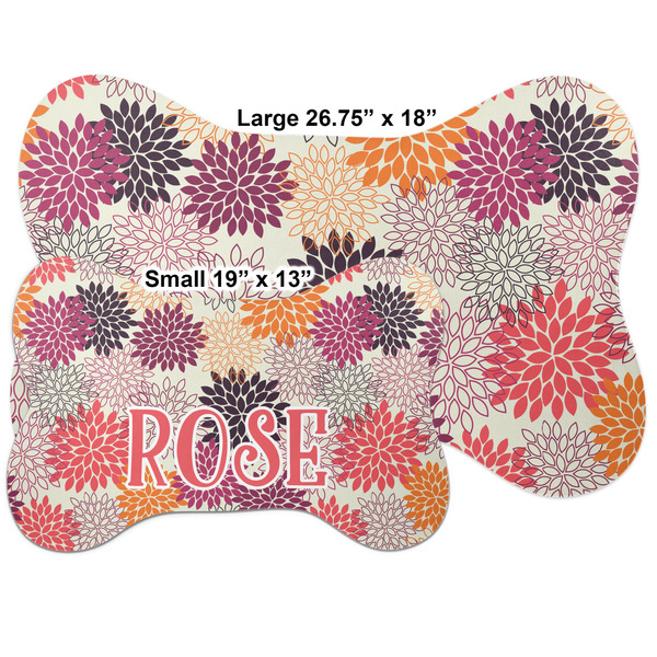 Mums Flower Bone Shaped Mat Comparison