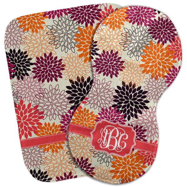 Custom Mums Flower Burp Cloth (Personalized)
