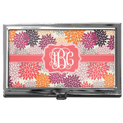 Mums Flower Business Card Case