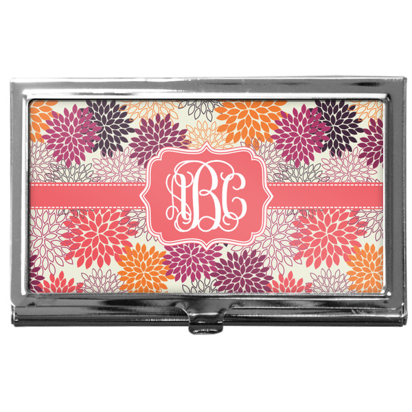 Custom Mums Flower Business Card Case