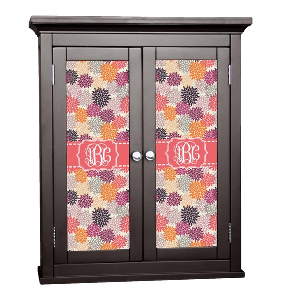Custom Mums Flower Cabinet Decal - Large (Personalized)