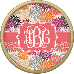 Mums Flower Cabinet Knob - Gold (Personalized)