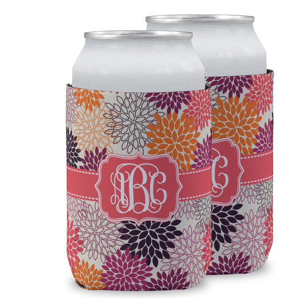 Custom Mums Flower Can Cooler (12 oz) w/ Monogram