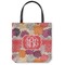 Mums Flower Canvas Tote Bag - Small - 13"x13" (Personalized)