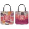 Mums Flower Canvas Tote - Front and Back