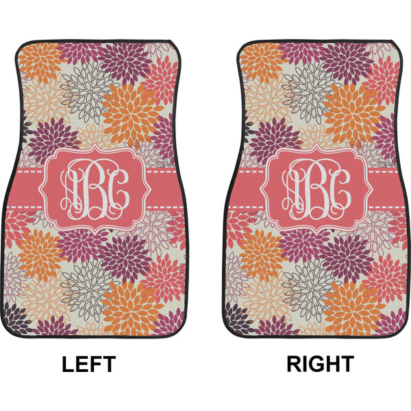 Mums Flower Car Mat Front - Approval