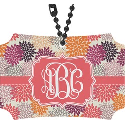 Mums Flower Rear View Mirror Ornament (Personalized)