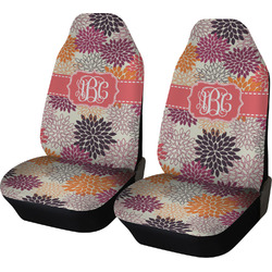 Mums Flower Car Seat Covers (Set of Two) (Personalized)