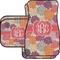 Mums Flower Car Floor Mats Set - 2 Front & 2 Back (Personalized)