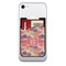 Mums Flower Cell Phone Credit Card Holder w/ Phone