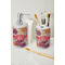 Mums Flower Ceramic Bathroom Accessories - LIFESTYLE (toothbrush holder & soap dispenser)