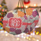 Mums Flower Ceramic Ornament w/ Monogram