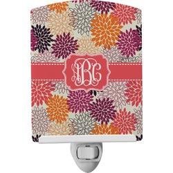 Mums Flower Ceramic Night Light (Personalized)