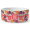 Mums Flower Ceramic Dog Bowl - Large (Personalized)