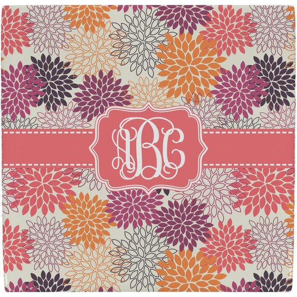 Custom Mums Flower Ceramic Tile Hot Pad (Personalized)